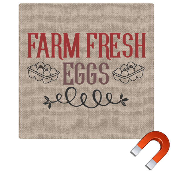 Custom Farm Quotes Square Car Magnet - 6"