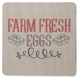 Farm Quotes Square Rubber Backed Coaster