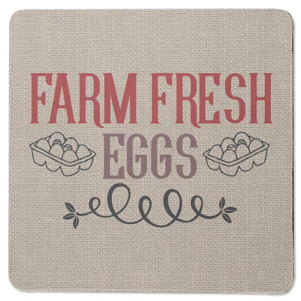 Farm Quotes Square Coaster Rubber Back - Single