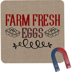 Farm Quotes Square Fridge Magnet (Personalized)