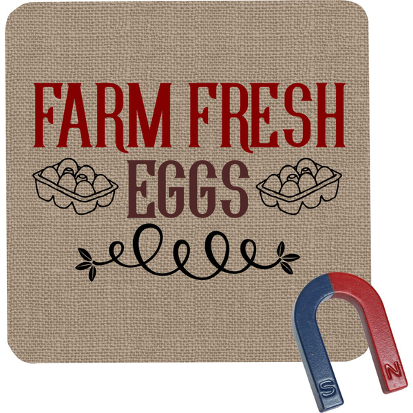 Custom Farm Quotes Square Fridge Magnet