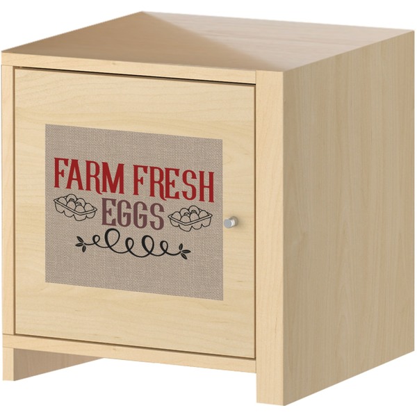 Farm Quotes Square Wall Decal on Wooden Cabinet