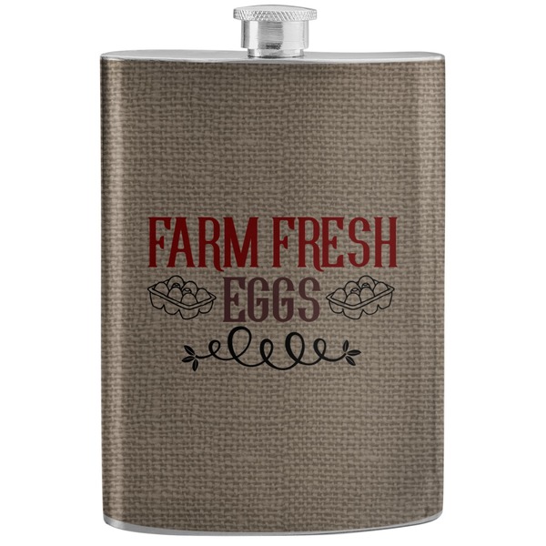 Custom Farm Quotes Stainless Steel Flask