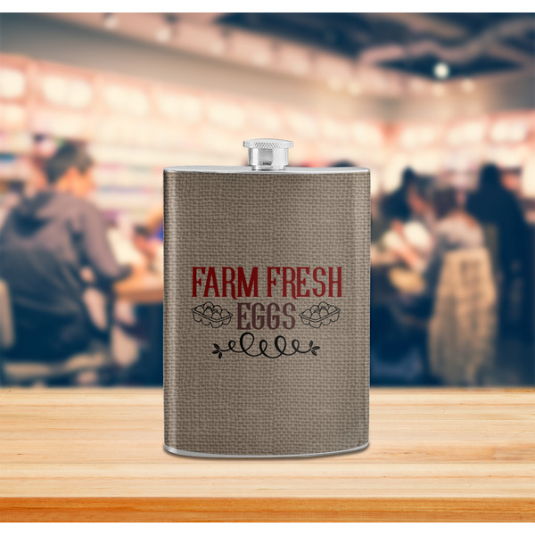 Farm Quotes Stainless Steel Flask - LIFESTYLE 2