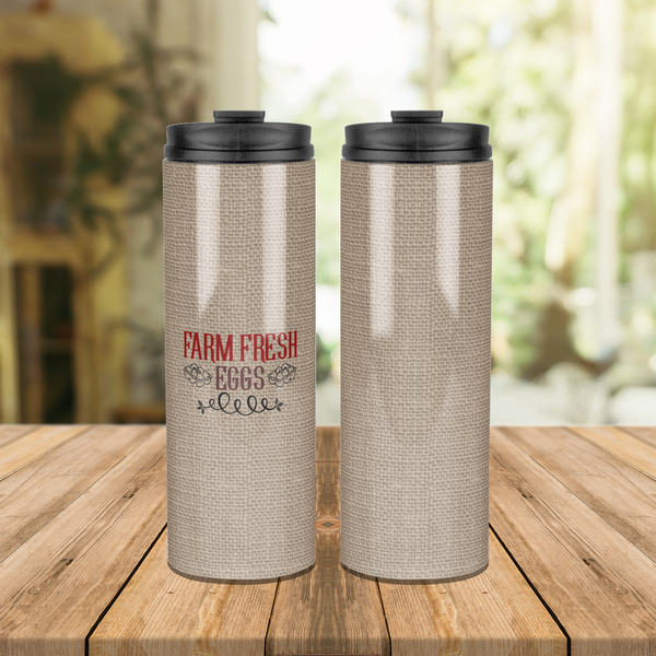 Farm Quotes Stainless Steel Tumbler - Lifestyle