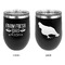 Farm Quotes Stainless Wine Tumblers - Black - Double Sided - Approval