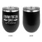 Farm Quotes Stainless Wine Tumblers - Black - Single Sided - Approval