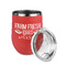 Farm Quotes Stainless Wine Tumblers - Coral - Single Sided - Alt View