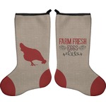 Farm Quotes Holiday Stocking - Double-Sided - Neoprene