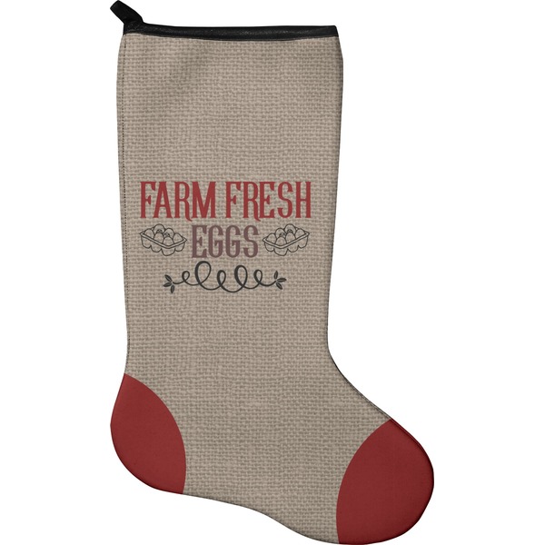 Custom Farm Quotes Holiday Stocking - Single-Sided - Neoprene