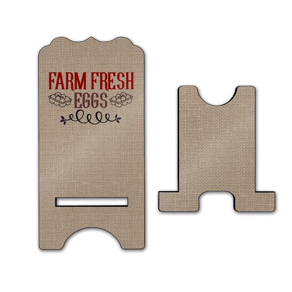 Farm Quotes Stylized Phone Stand - Front & Back - Large