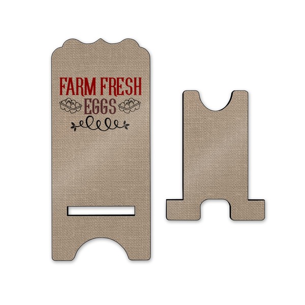 Farm Quotes Stylized Phone Stand - Front & Back - Small