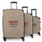 Farm Quotes 3 Piece Luggage Set - 20" Carry On, 24" Medium Checked, 28" Large Checked