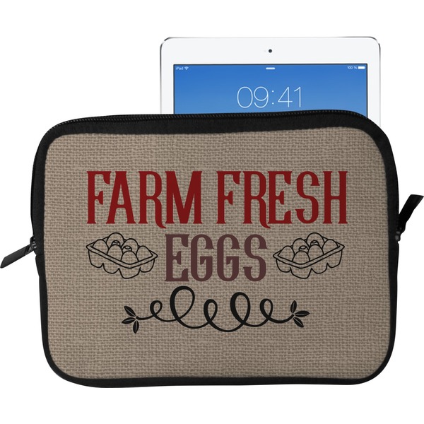Custom Farm Quotes Tablet Case / Sleeve - Large