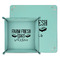 Farm Quotes Teal Faux Leather Valet Trays - PARENT MAIN