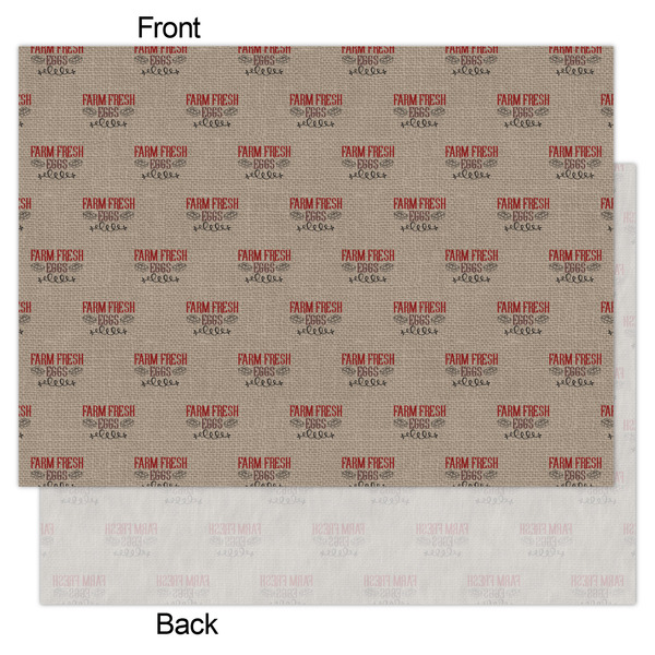 Farm Quotes Tissue Paper - Lightweight - Large - Front & Back