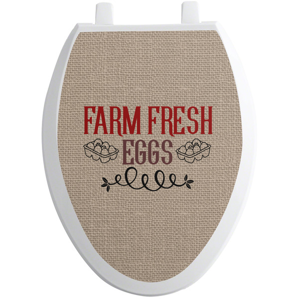 Custom Farm Quotes Toilet Seat Decal - Elongated