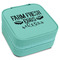 Farm Quotes Travel Jewelry Boxes - Leatherette - Teal - Angled View