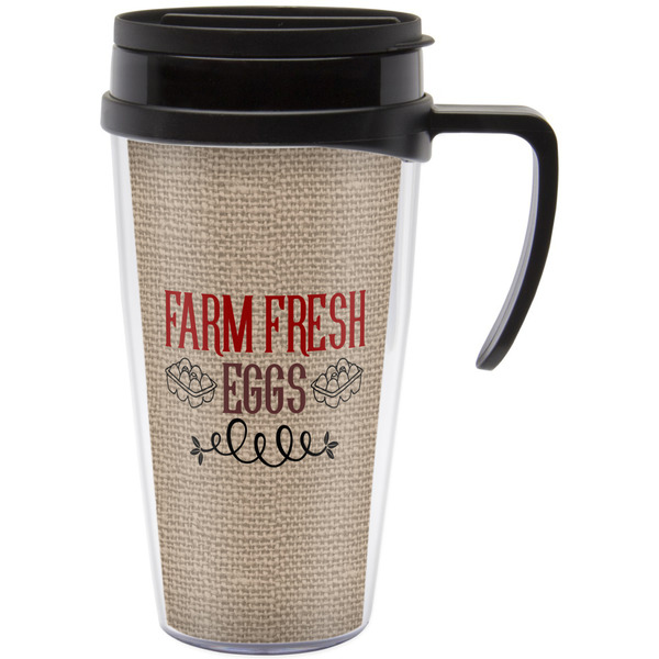 Custom Farm Quotes Acrylic Travel Mug with Handle