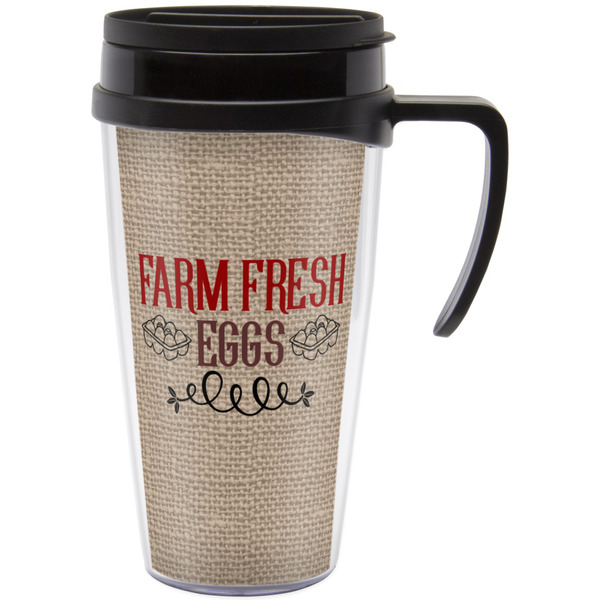 Custom Farm Quotes Acrylic Travel Mug with Handle