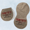 Farm Quotes Two Peanut Shaped Burps - Open and Folded