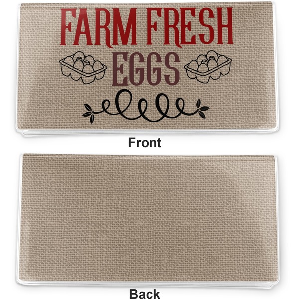 Farm Quotes Vinyl Check Book Cover - Front and Back