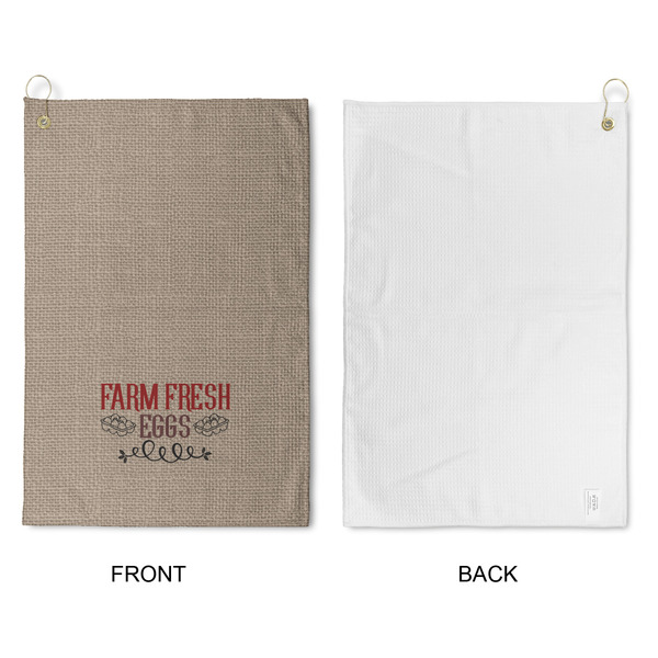 Farm Quotes Waffle Weave Golf Towel - Approval