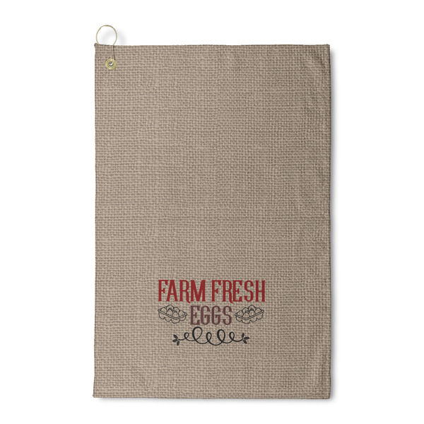 Custom Farm Quotes Waffle Weave Golf Towel