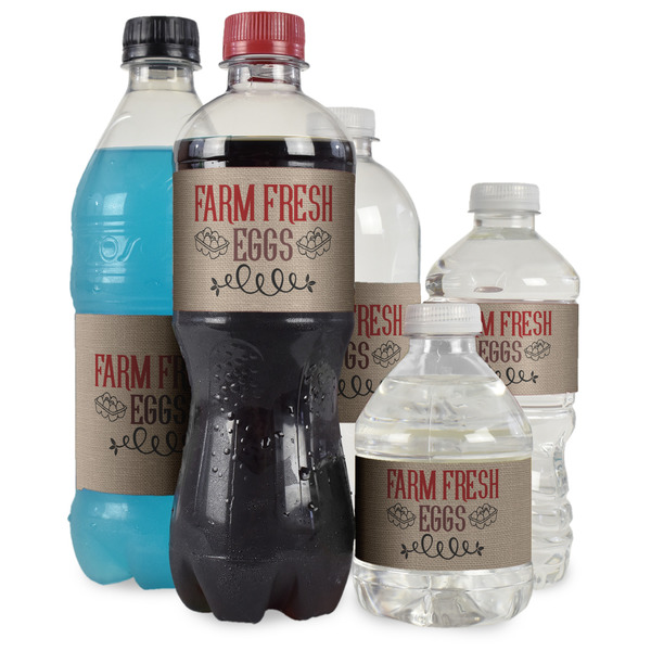 Farm Quotes Water Bottle Label - Multiple Bottle Sizes