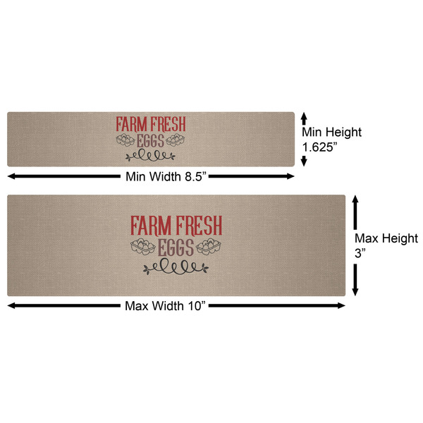 Farm Quotes Water Bottle Labels w/ Dimensions