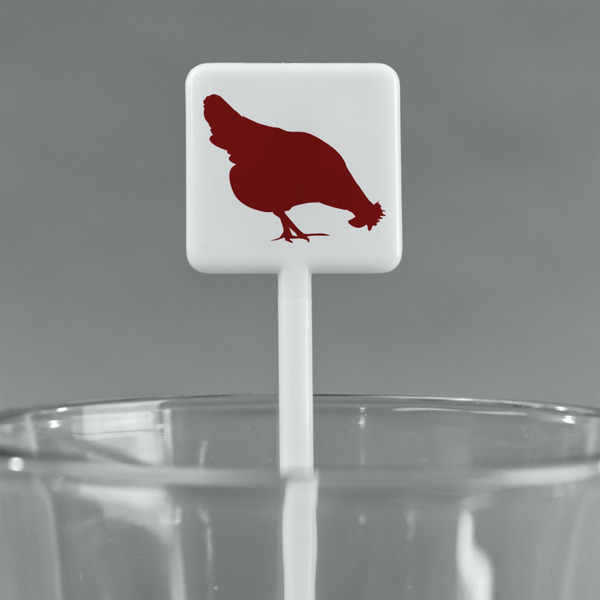 Farm Quotes White Plastic Stir Stick - Square - Main