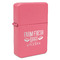 Farm Quotes Windproof Lighters - Pink - Front/Main
