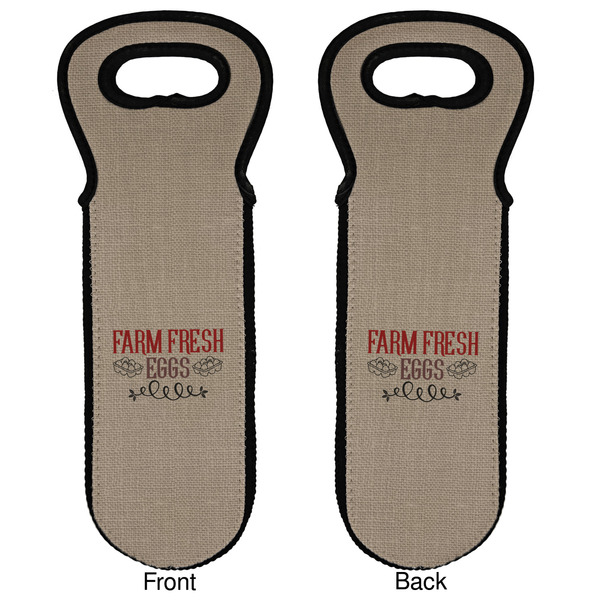 Farm Quotes Wine Tote Front & Back