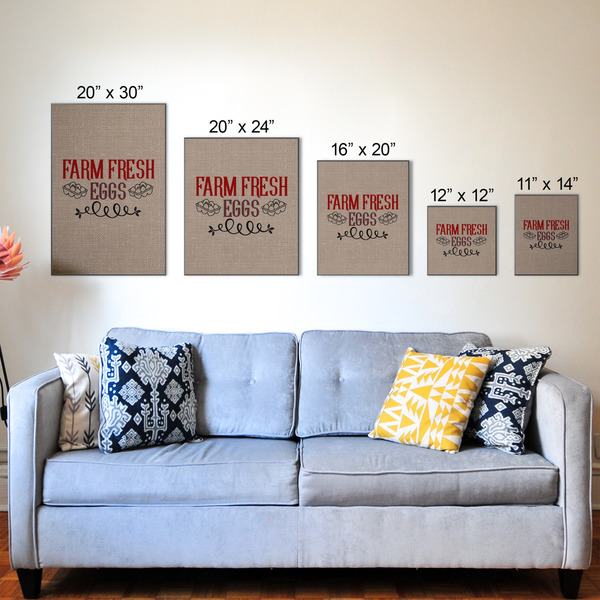 Farm Quotes Wood Prints - Size Comparison