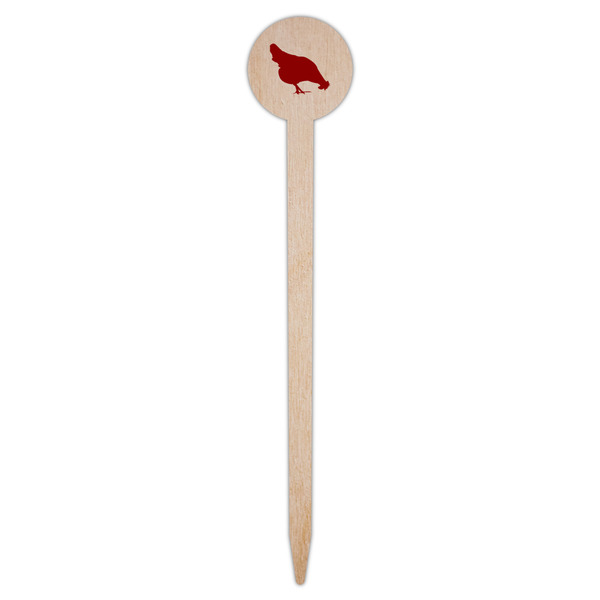 Farm Quotes Wooden 6" Food Pick - Round - Single Pick