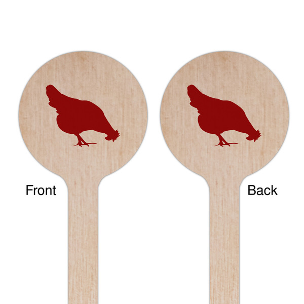 Farm Quotes Wooden 6" Stir Stick - Round - Double Sided - Front & Back