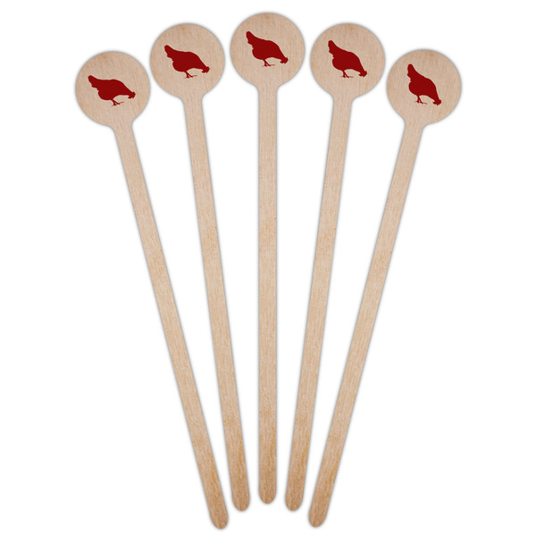 Farm Quotes Wooden 6" Stir Stick - Round - Fan View