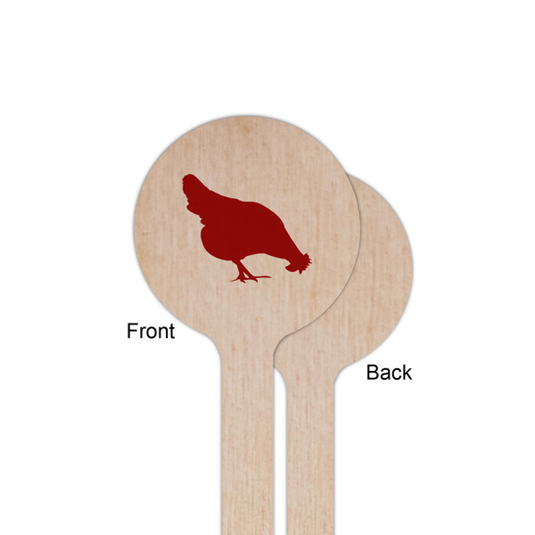 Farm Quotes Wooden 6" Stir Stick - Round - Single Sided - Front & Back