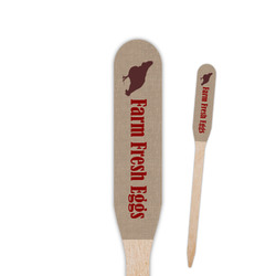 Farm Quotes Paddle Wooden Food Picks - Double Sided