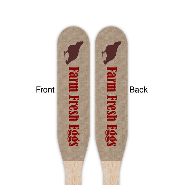 Farm Quotes Wooden Food Pick - Paddle - Double Sided - Front & Back