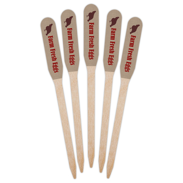 Farm Quotes Wooden Food Pick - Paddle - Fan View