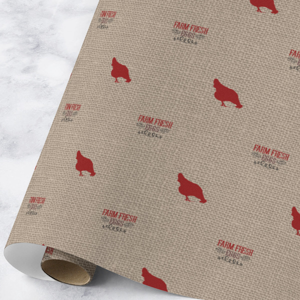 Custom Farm Quotes Wrapping Paper Roll - Large - Matte