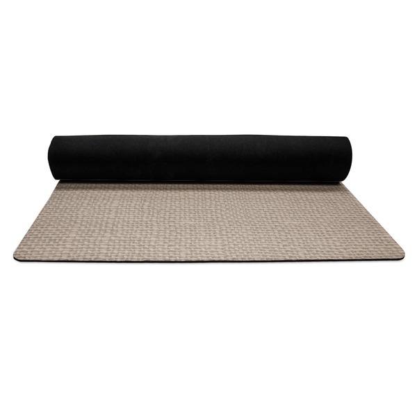 Farm Quotes Yoga Mat Rolled up Black Rubber Backing