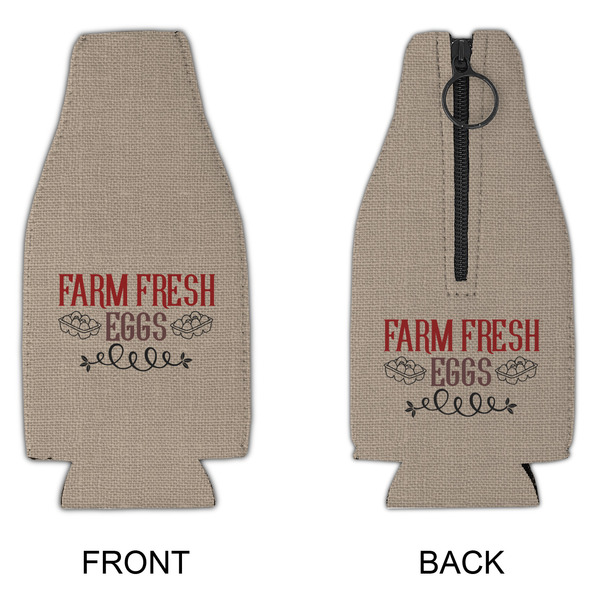 Farm Quotes Zipper Bottle Cooler - APPROVAL