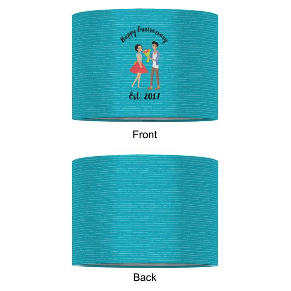 Happy Anniversary 12" Drum Lampshade - APPROVAL (Fabric)