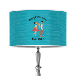 Happy Anniversary 12" Drum Lamp Shade - Poly-film (Personalized)