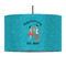 Happy Anniversary 12" Drum Pendant Lamp - Fabric (Personalized)