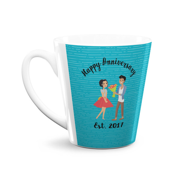 Happy Anniversary 12 Oz Latte Mug - Front