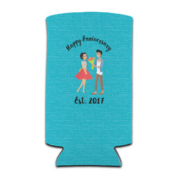 Happy Anniversary Can Cooler (tall 12 oz) (Personalized)