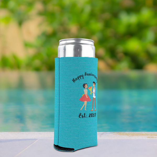 Happy Anniversary Can Cooler - Tall 12oz - In Context